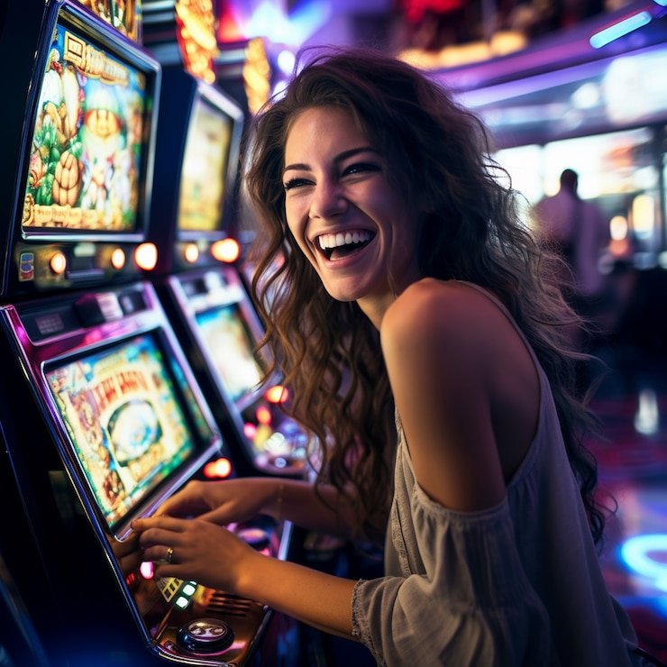 Mobile phone displaying live blackjack dealer and game controls